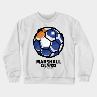 Marshall Islands Football Country Flag Crewneck Sweatshirt